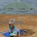 Sunnydaze 5 Foot Outdoor Beach Umbrella with Tilt Function, Portable, Red   567147467